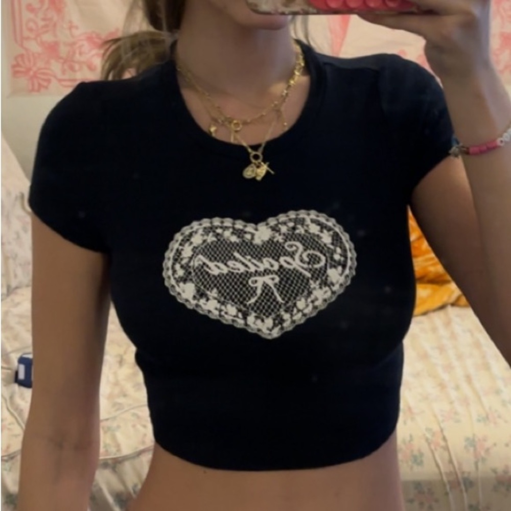 Garage Lace Heart BabyTee